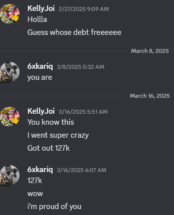 Trading account showing profitable positions